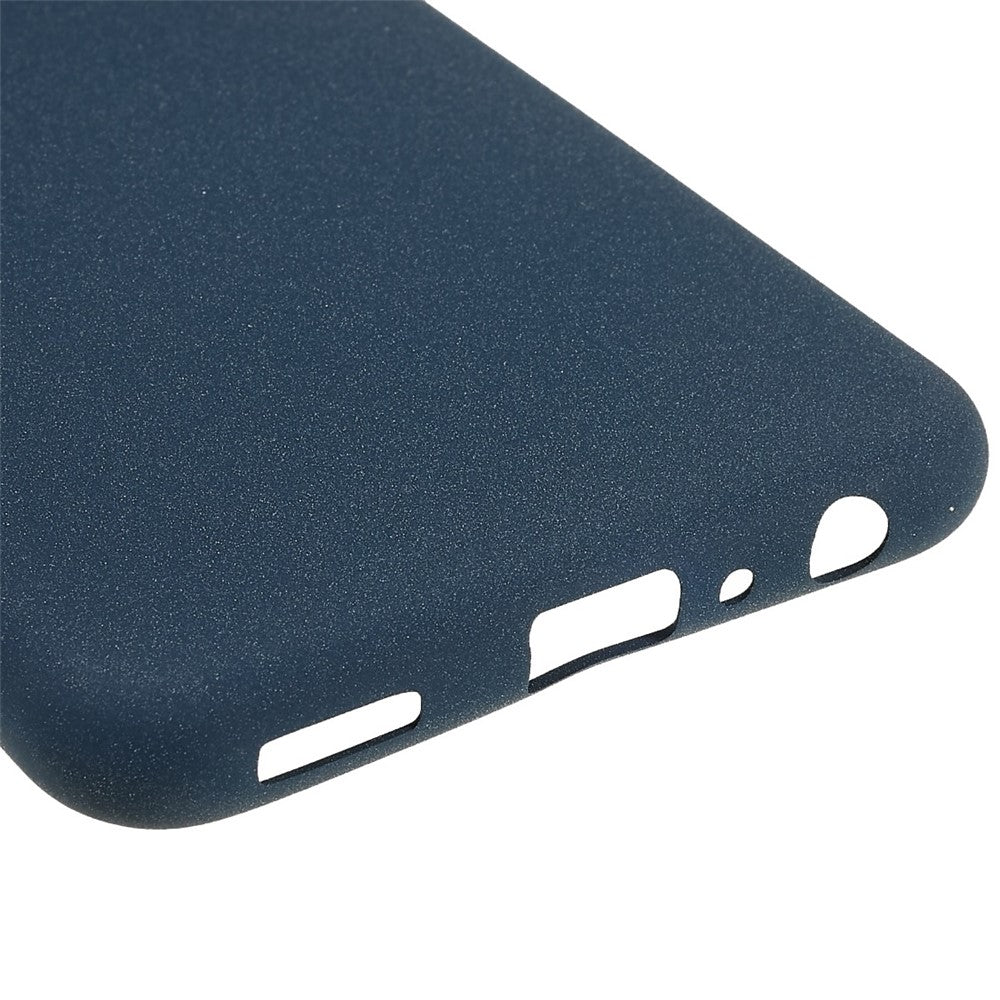 For Samsung Galaxy M33 5G (Global Version) Soft TPU Phone Cover Double-Sided Matte Anti-scratch Back Case - Navy Blue