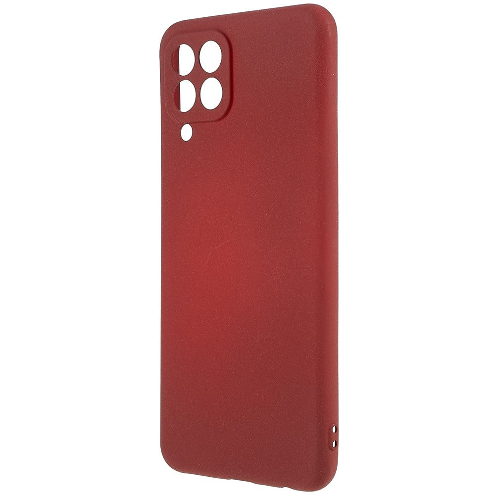 For Samsung Galaxy M33 5G (Global Version) Soft TPU Phone Cover Double-Sided Matte Anti-scratch Back Case - Wine Red