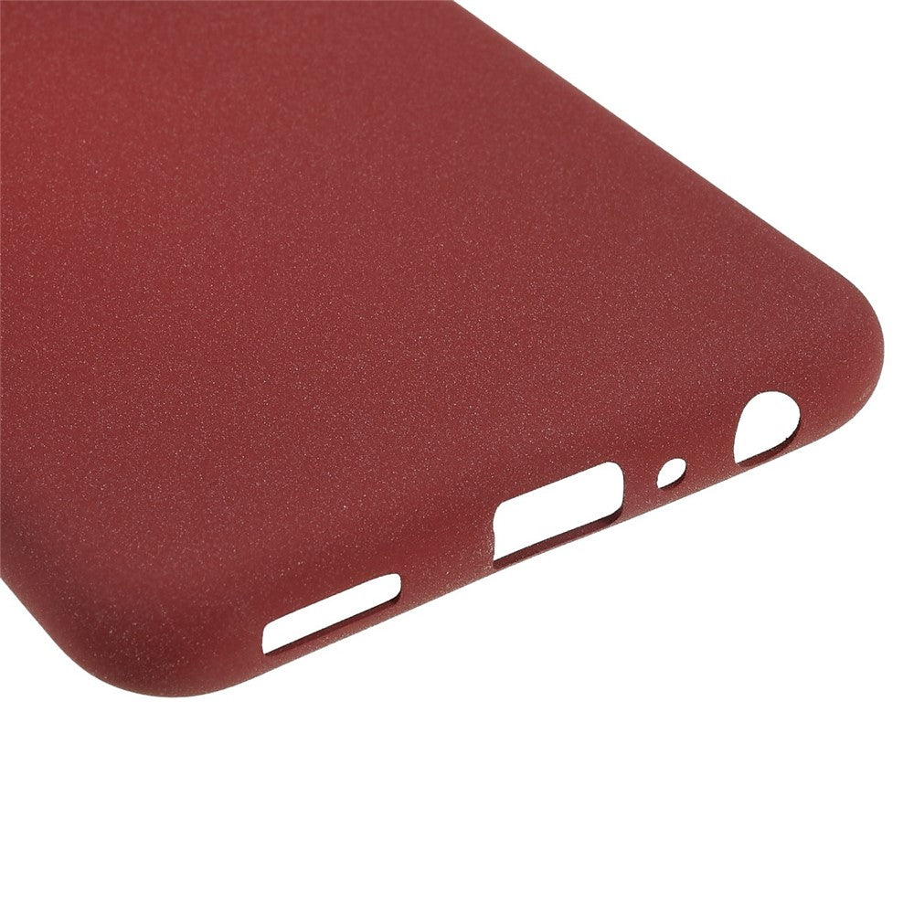 For Samsung Galaxy M33 5G (Global Version) Soft TPU Phone Cover Double-Sided Matte Anti-scratch Back Case - Wine Red
