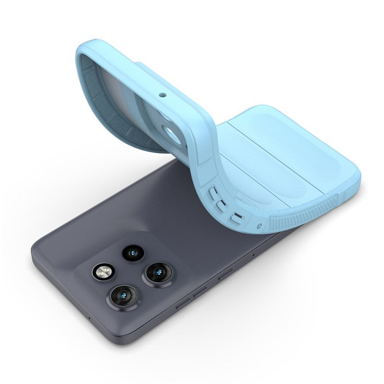 For Motorola Edge 50 Neo 5G / Moto S50 5G / Thinkphone 25 5G Case Anti-Drop Soft TPU Rugged Phone Back Cover - Baby Blue