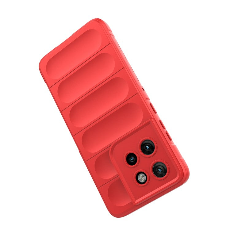 For Motorola Edge 50 Neo 5G / Moto S50 5G / Thinkphone 25 5G Case Anti-Drop Soft TPU Rugged Phone Back Cover - Red