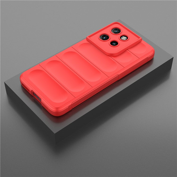 For Motorola Edge 50 Neo 5G / Moto S50 5G / Thinkphone 25 5G Case Anti-Drop Soft TPU Rugged Phone Back Cover - Red