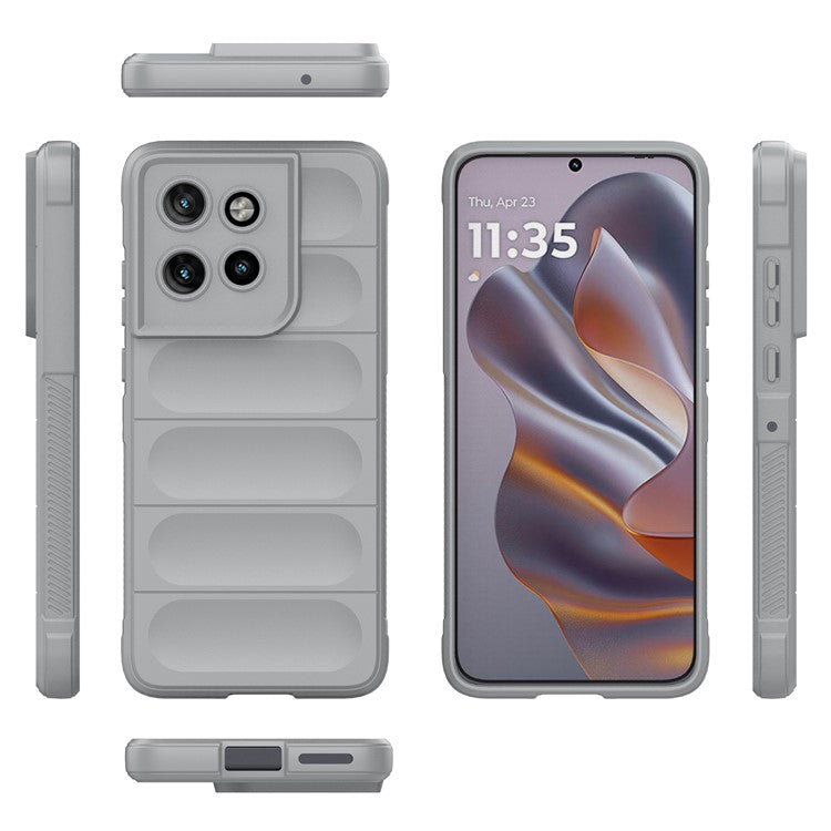 For Motorola Edge 50 Neo 5G / Moto S50 5G / Thinkphone 25 5G Case Anti-Drop Soft TPU Rugged Phone Back Cover - Light Grey