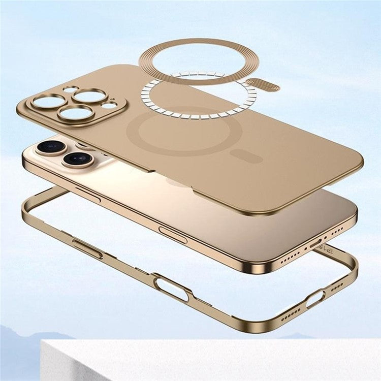 GKK For iPhone 16 Pro Case Compatible with MagSafe Full Protection Hard PC Phone Cover - Grey