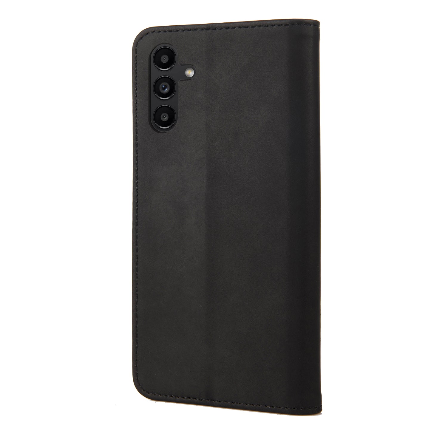 For Samsung Galaxy A16 5G / A16 4G Case PU Leather Shockproof Protection Wallet Phone Cover - Black