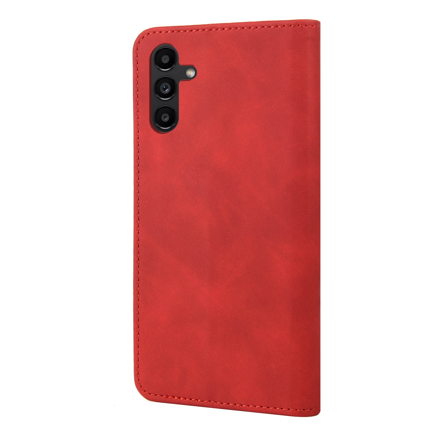 For Samsung Galaxy A16 5G / A16 4G Case PU Leather Shockproof Protection Wallet Phone Cover - Red