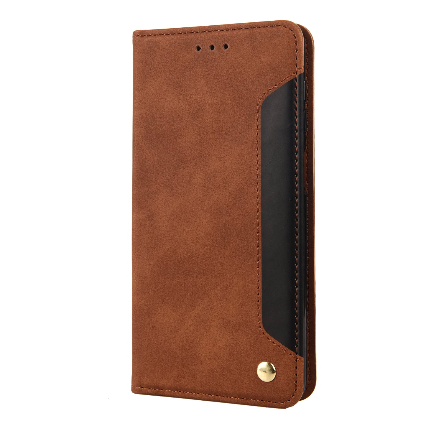 For Samsung Galaxy A16 5G / A16 4G Case PU Leather Shockproof Protection Wallet Phone Cover - Brown