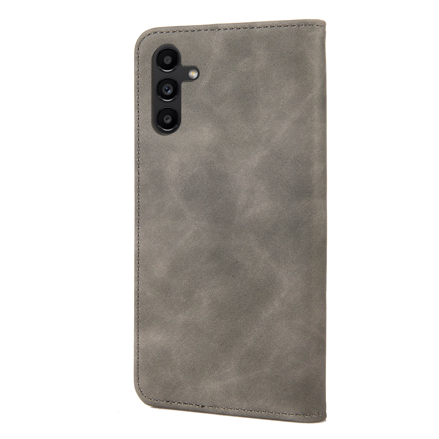 For Samsung Galaxy A16 5G / A16 4G Case PU Leather Shockproof Protection Wallet Phone Cover - Grey