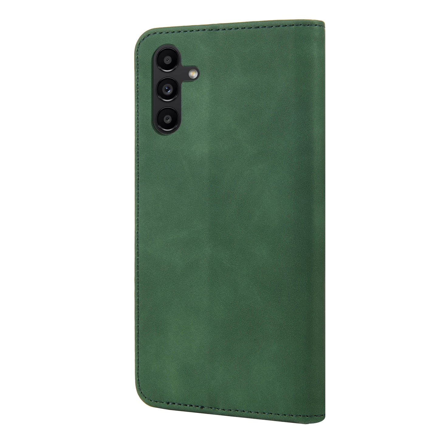 For Samsung Galaxy A16 5G / A16 4G Case PU Leather Shockproof Protection Wallet Phone Cover - Green