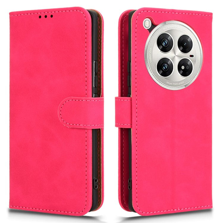 For Infinix Zero 40 5G Leather Case Skin-Feel Anti-Drop Wallet Flip Phone Cover - Rose