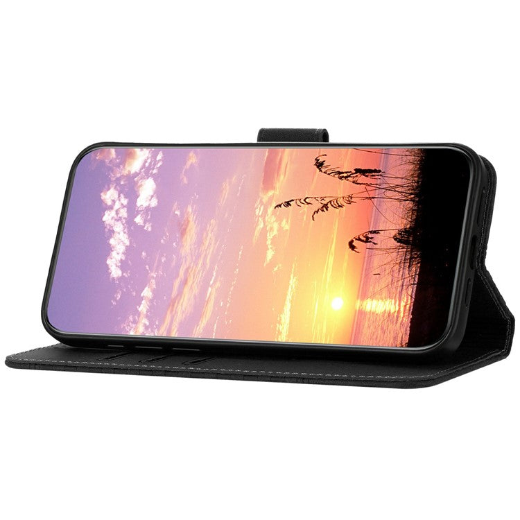 YX0060 For Infinix Zero 40 4G / 5G Case Elephant Head Pattern Leather Phone Cover - Black