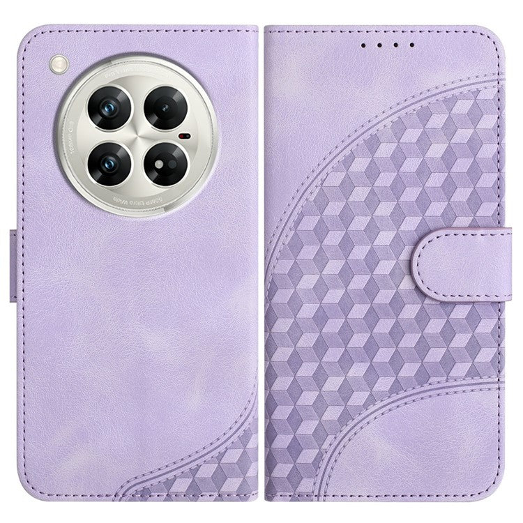 YX0060 For Infinix Zero 40 4G / 5G Case Elephant Head Pattern Leather Phone Cover - Purple