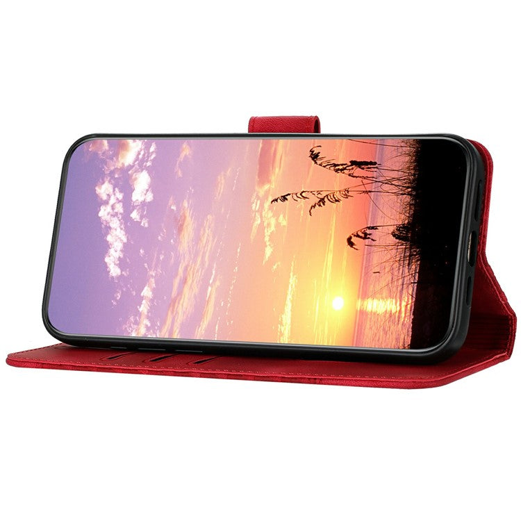 YX0060 For Infinix Zero 40 4G / 5G Case Elephant Head Pattern Leather Phone Cover - Red