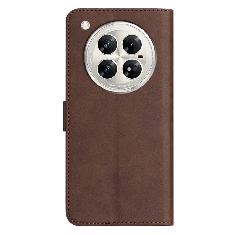 YX0030 For Infinix Zero 40 4G / 5G Case Leather Phone Cover Wallet Stand Design - Coffee