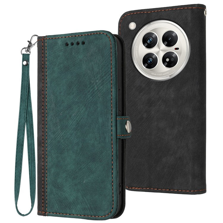 YX0020 For Infinix Zero 40 4G / 5G Case Wallet Stand Skin Touch Leather Phone Cover - Blackish Green