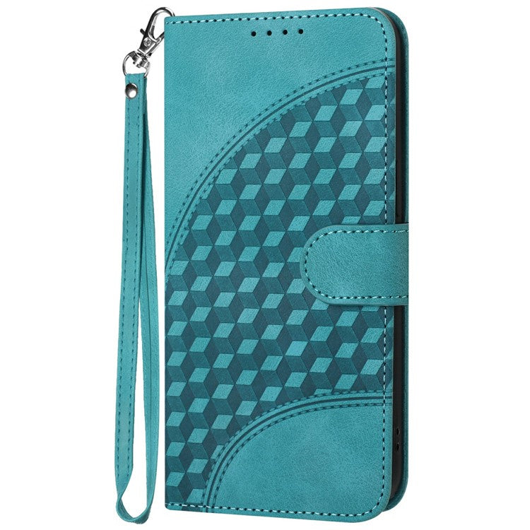 YX0060 For Infinix Hot 50 5G Case Elephant Head Pattern Leather Phone Cover - Baby Blue