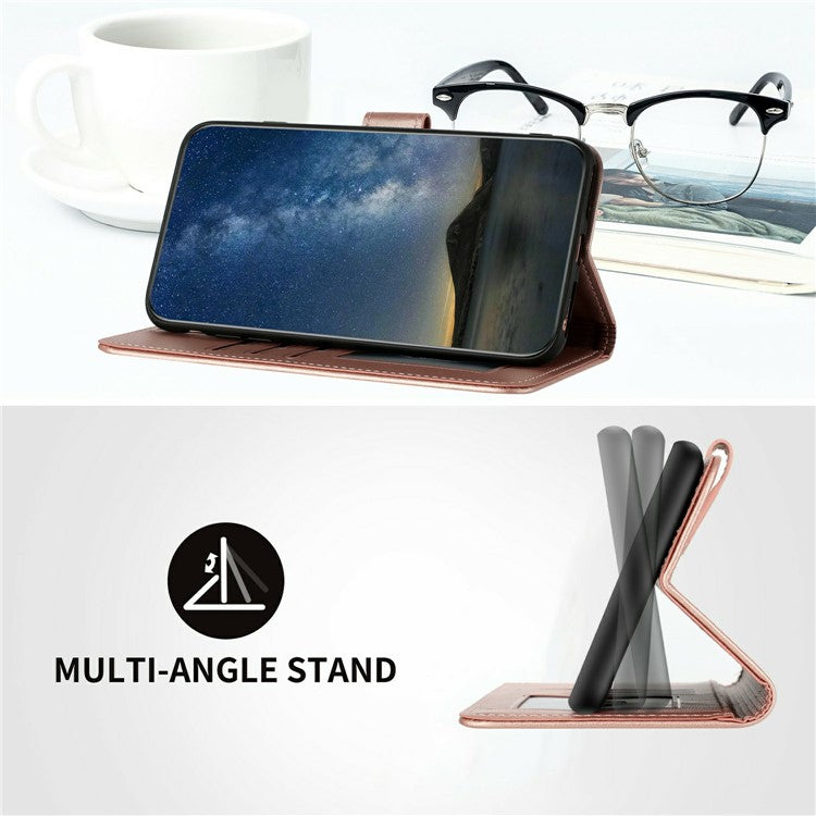 YX0050 For Infinix Hot 50 5G Case Mandala Flower Leather Wallet Phone Cover - Rose Gold