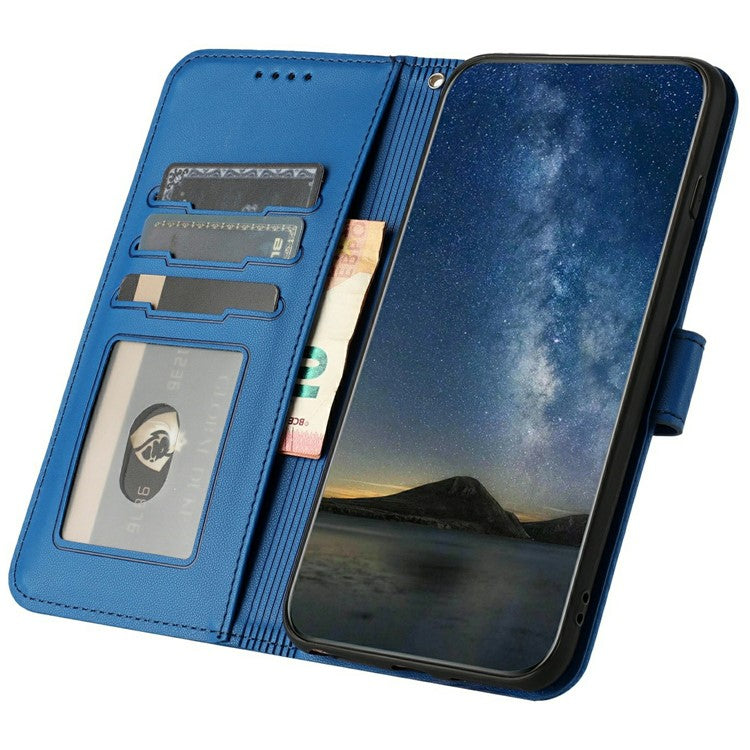 YX0050 For Infinix Hot 50 5G Case Mandala Flower Leather Wallet Phone Cover - Sapphire