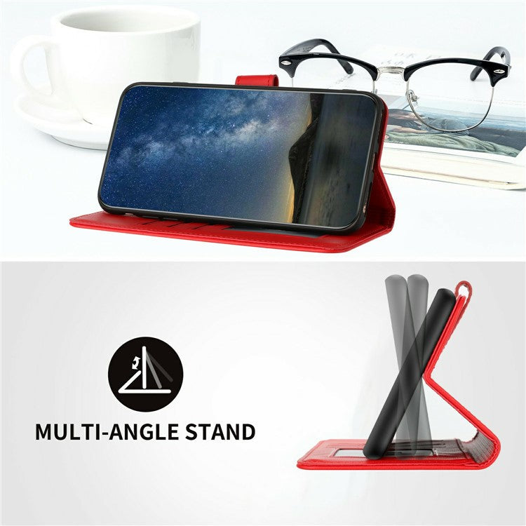 YX0050 For Infinix Hot 50 5G Case Mandala Flower Leather Wallet Phone Cover - Red