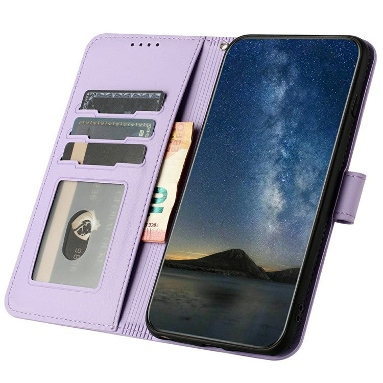 YX0050 For Infinix Hot 50i 5G / Smart 9 4G Case Mandala Flower Leather Wallet Phone Cover - Purple