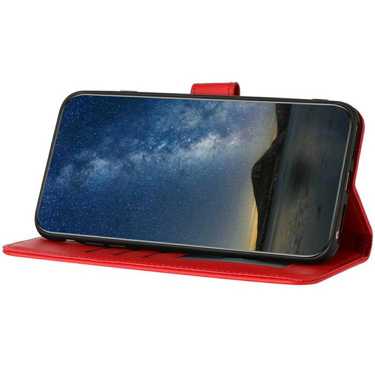 YX0050 For Infinix Hot 50i 5G / Smart 9 4G Case Mandala Flower Leather Wallet Phone Cover - Red