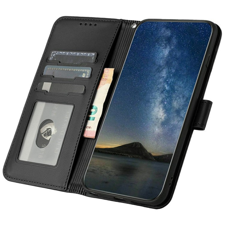 YX0050 For Infinix Hot 50i 5G / Smart 9 4G Case Mandala Flower Leather Wallet Phone Cover - Black