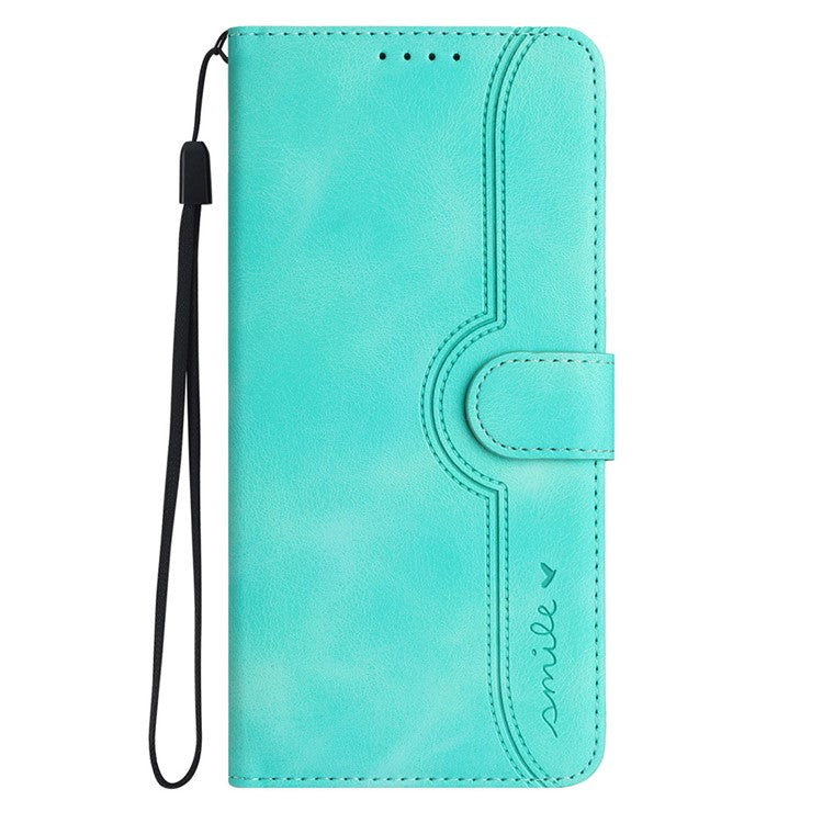 YX0030 For Infinix Hot 50i 5G / Smart 9 4G Case Leather Phone Cover Wallet Stand Design - Baby Blue