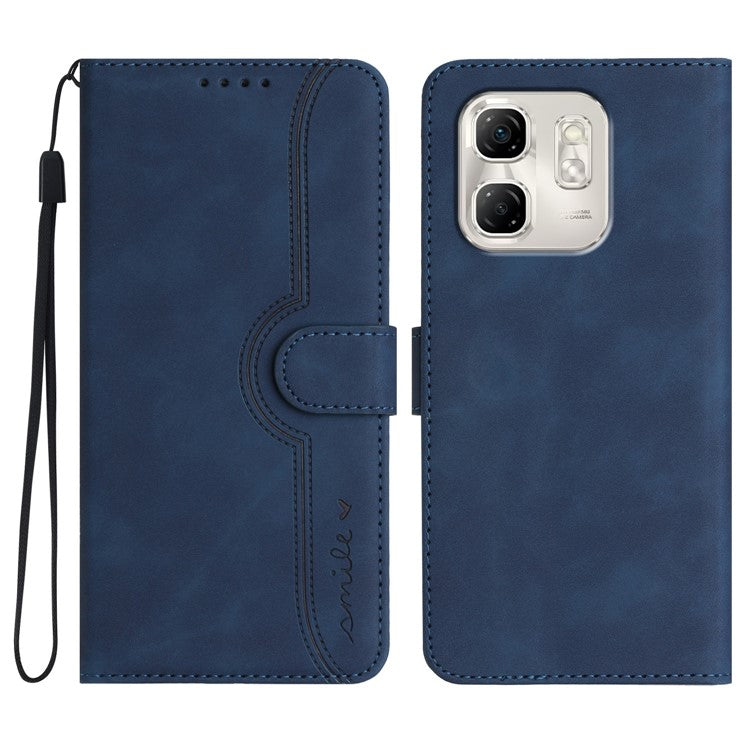 YX0030 For Infinix Hot 50i 5G / Smart 9 4G Case Leather Phone Cover Wallet Stand Design - Sapphire