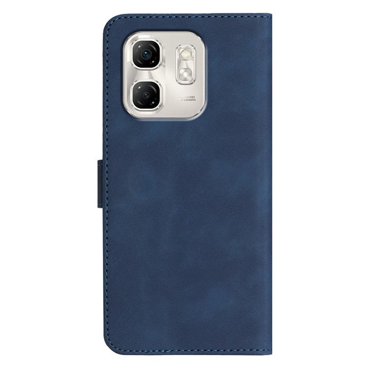 YX0030 For Infinix Hot 50i 5G / Smart 9 4G Case Leather Phone Cover Wallet Stand Design - Sapphire