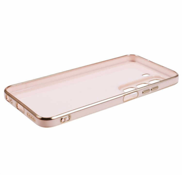 For Infinix Hot 50 5G Case TPU Slim Fit Shockproof Phone Cover 6D Electroplating - Pink