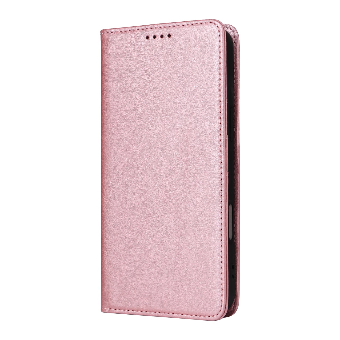 For Samsung Galaxy A06 Case RFID Blocking PU Leather Phone Wallet Cover - Pink