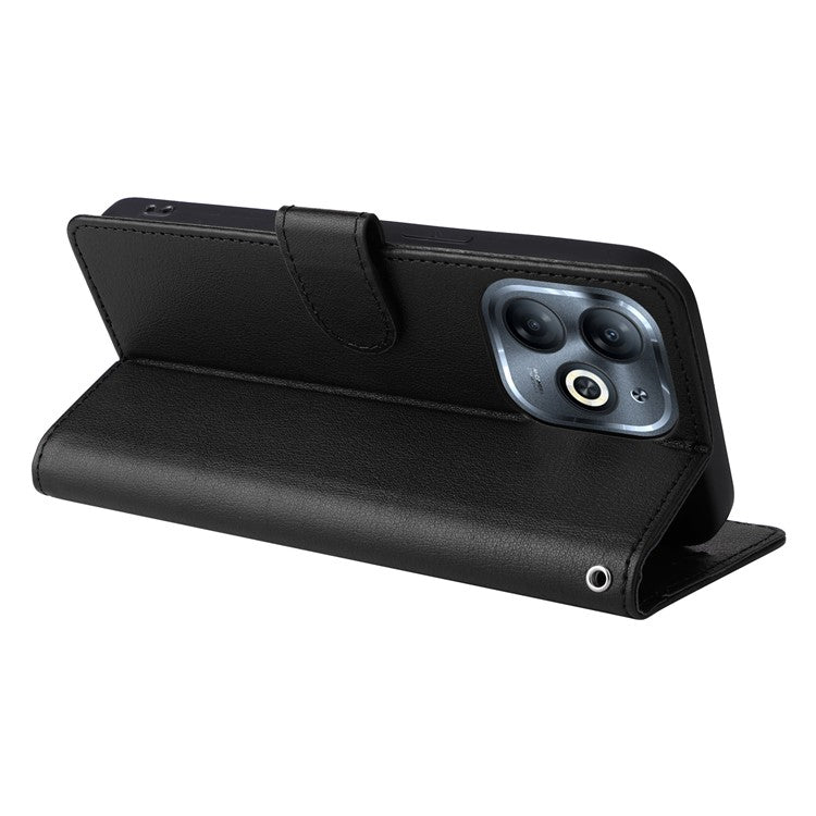 For Infinix Smart 8 4G Case Wallet Stand View PU Leather Phone Cover - Black