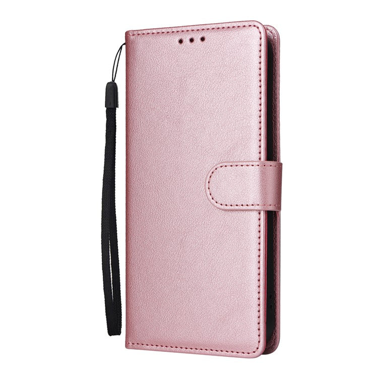 For Infinix Smart 8 4G Case Wallet Stand View PU Leather Phone Cover - Rose Gold