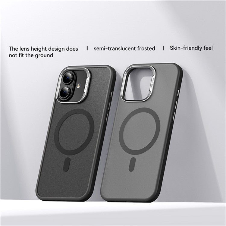 SULADA For iPhone 16 Plus Case Compatible with MagSafe Ultra-Thin PC+TPU Phone Cover - Black