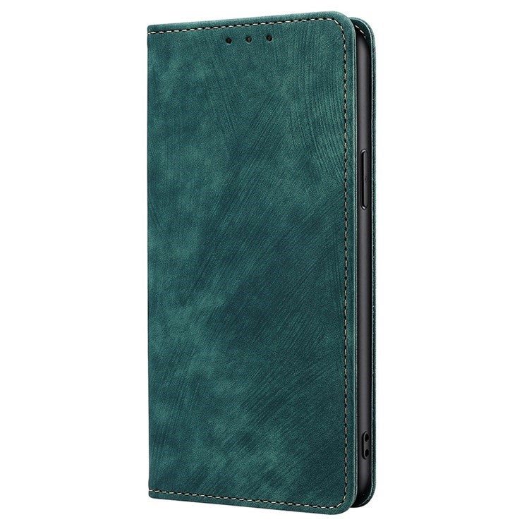 For OnePlus Nord CE4 Lite 5G / Oppo K12x 5G (China) Case RFID Blocking Wallet Leather Phone Cover - Green