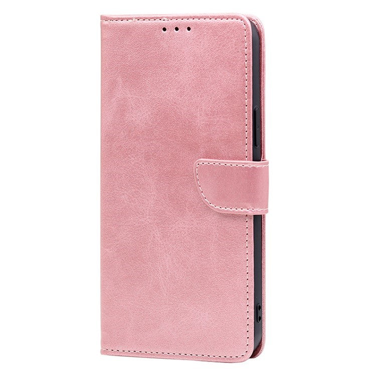 For Motorola Moto X50 Ultra 5G / Edge 50 Ultra 5G Wallet Case Calf Texture Leather Phone Cover - Rose Gold