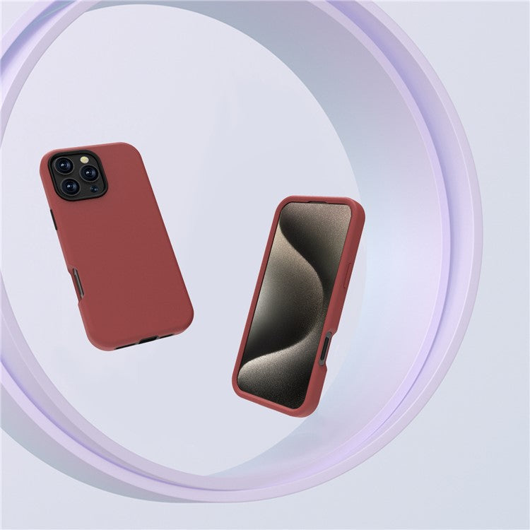 GW03 For iPhone 16 Pro Case TPU + PC Phone Cover Dual Layer Shockproof - Red