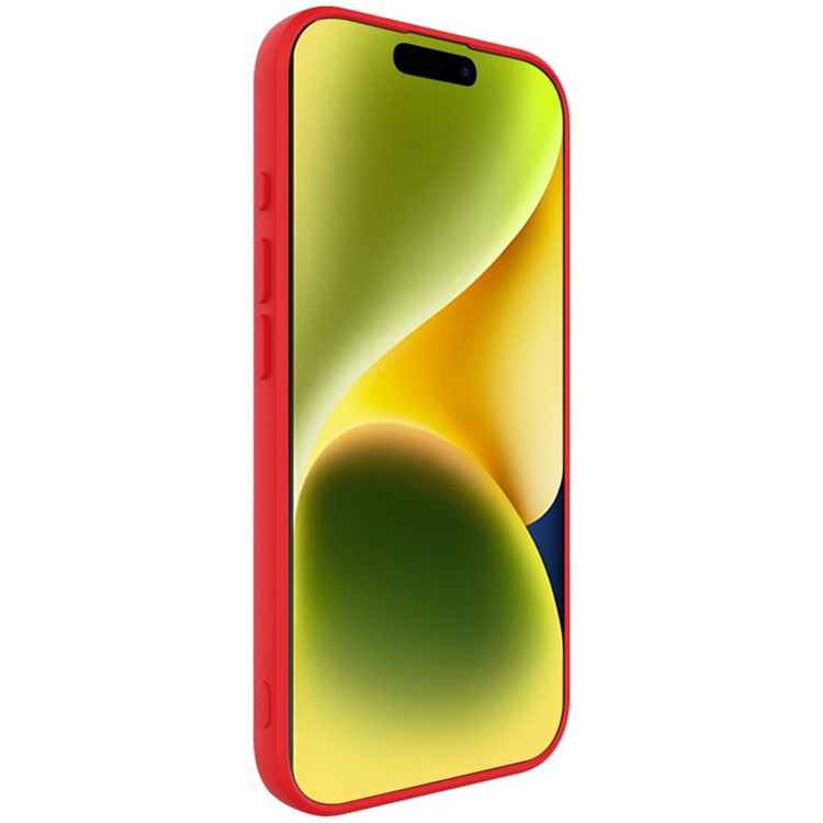 IMAK UC-4 Series for iPhone 16 TPU Case Soft Phone Cover Straight Edge - Red