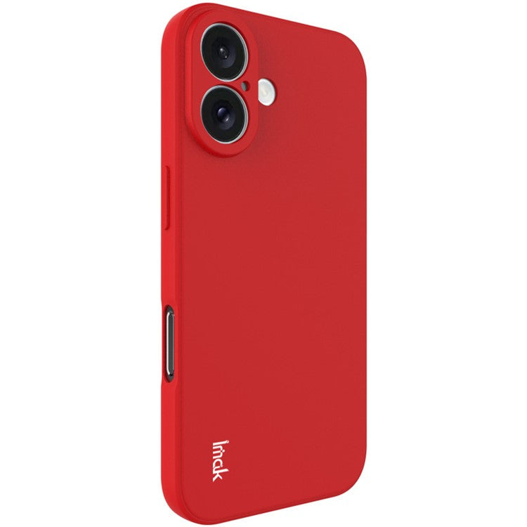 IMAK UC-4 Series for iPhone 16 TPU Case Soft Phone Cover Straight Edge - Red