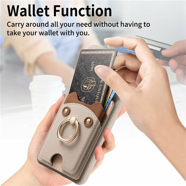 For Google Pixel 9 / 9 Pro Case Cute Bear Design PU Leather+TPU Card Holder Phone Cover - Dark Green