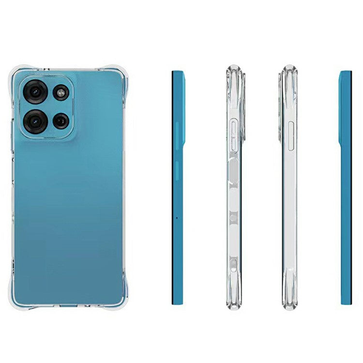 For Motorola Moto G75 5G Clear Phone Case 2.0mm Thickness Shockproof TPU Phone Cover