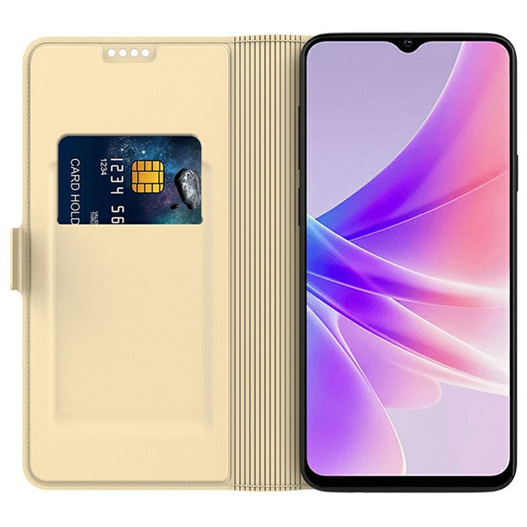 For Xiaomi Redmi Note 14 5G Case Shockproof TPU Inner Shell Leather Phone Cover Card Slot - Gold