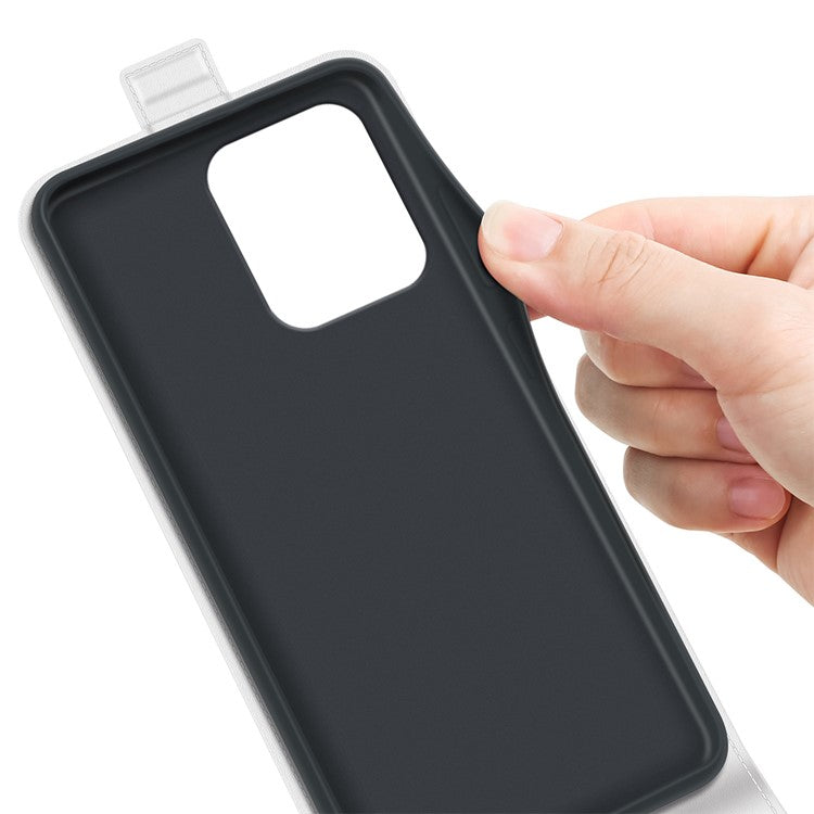 For Motorola Edge 50 Neo 5G / Moto S50 5G / Thinkphone 25 5G Case with Card Slots Vertical Flip Leather Phone Cover - White