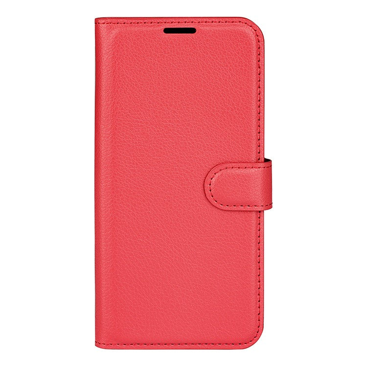 For Motorola Edge 50 Neo 5G / Moto S50 5G / Thinkphone 25 5G Case Litchi Texture Shockproof Leather Wallet Phone Cover - Red