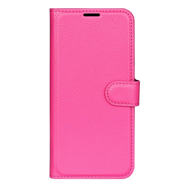 For Motorola Edge 50 Neo 5G / Moto S50 5G / Thinkphone 25 5G Case Litchi Texture Shockproof Leather Wallet Phone Cover - Rose