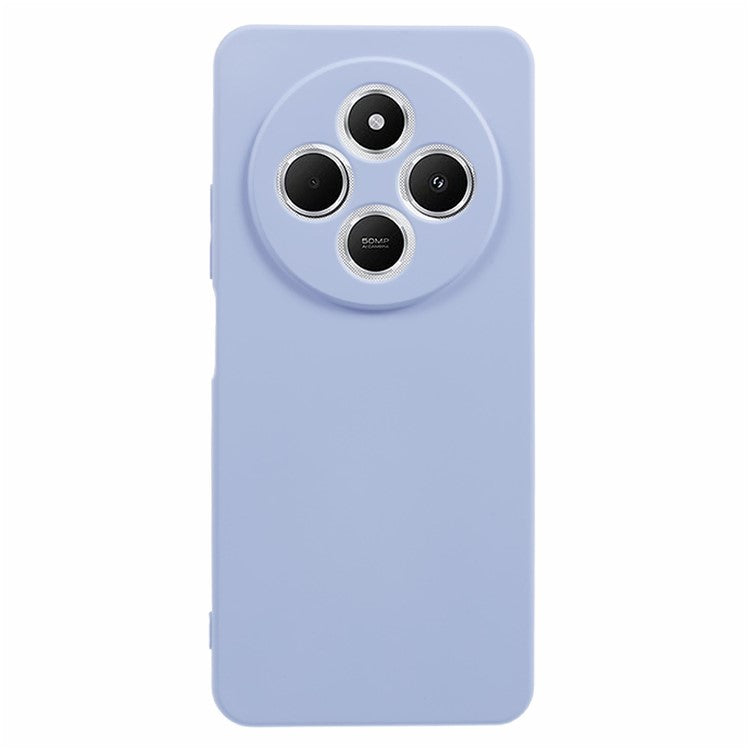 For Xiaomi Poco C75 4G / Redmi 14R 5G / 14C 4G Case TPU Back Soft Anti-Scratch Fiber Lining Phone Cover - Light Purple