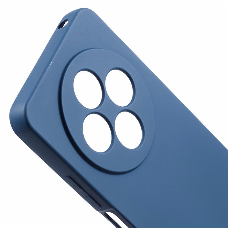 For Xiaomi Poco C75 4G / Redmi 14R 5G / 14C 4G Case TPU Back Soft Anti-Scratch Fiber Lining Phone Cover - Sapphire