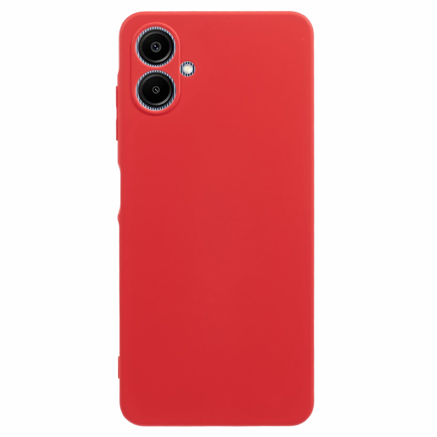 For Samsung Galaxy A06 Case TPU Back Soft Anti-Scratch Fiber Lining Phone Cover - Red