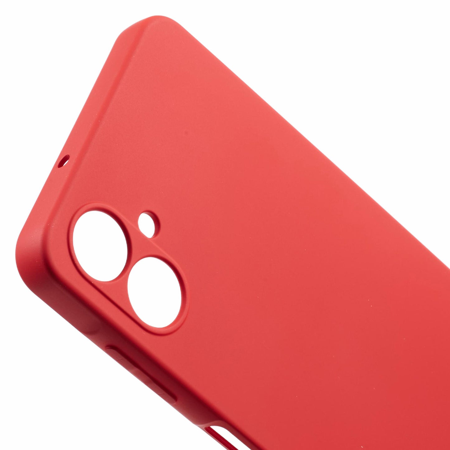 For Samsung Galaxy A06 Case TPU Back Soft Anti-Scratch Fiber Lining Phone Cover - Red