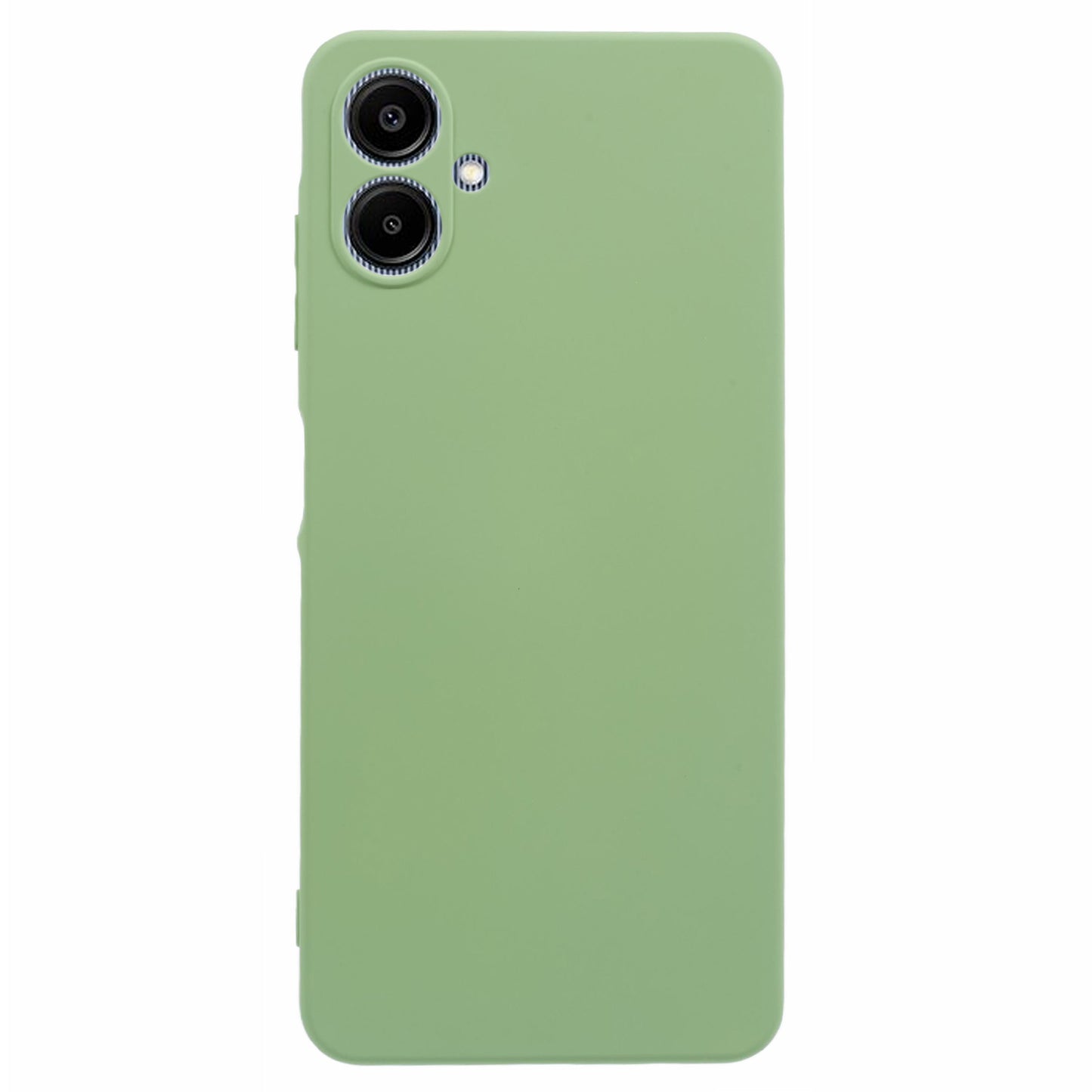 For Samsung Galaxy A06 Case TPU Back Soft Anti-Scratch Fiber Lining Phone Cover - Matcha Green